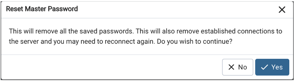 Use of the Master Password in pgAdmin 4